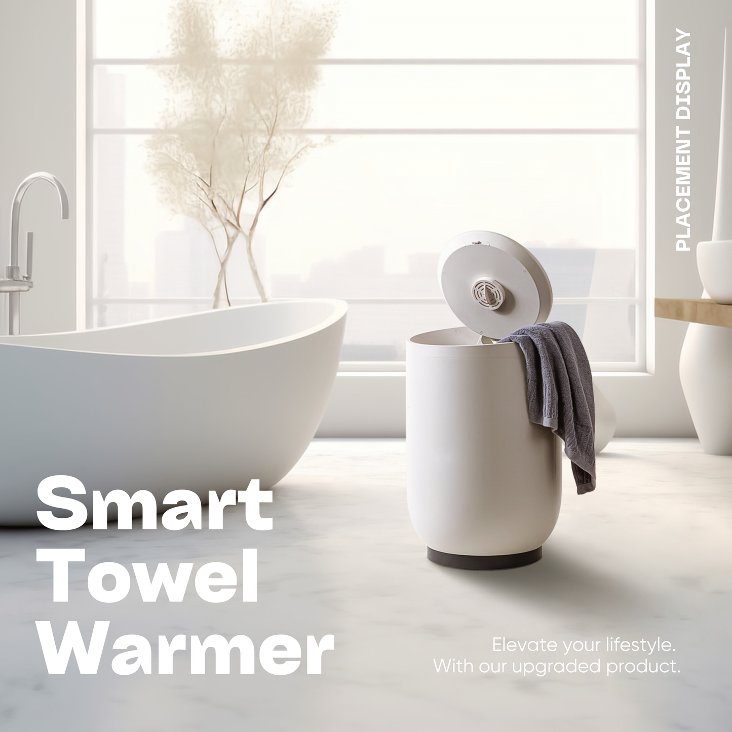 Dywarmic Smart Towel Warmer - Coolbreeze Insulation Tech | Voice Control with Alexa & Google Assistant | Matte Finish | 20L